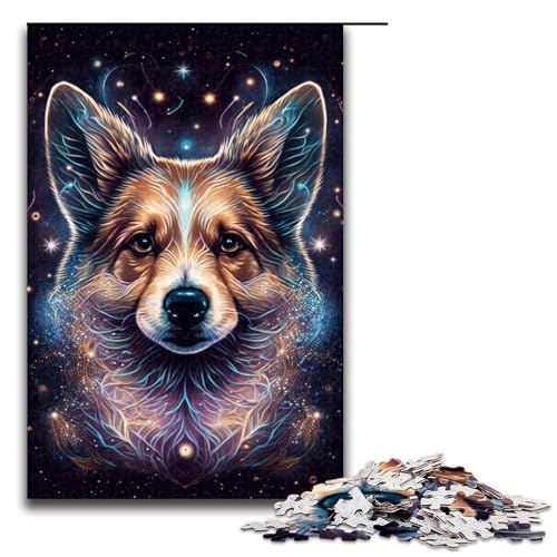 Puzzle für Erwachsene, 1000 Teile, Galaxie-Hund, Holzpuzzle, Familiendekoration, Größe 50 x 75 cm Puzzle für Erwachsene, 1000 Teile, Galaxie-Hund, Holzpuzzle, Familiendekoration, Größe 50 x 75 cm von LLONGKT