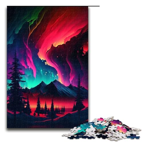 Puzzle für Erwachsene, 1000 Teile, Galaxie-Landschaftspuzzle, Lernspiele, Heimdekoration, Puzzlegröße 50 x 75 cm Puzzle für Erwachsene, 1000 Teile, Galaxie-Landschaftspuzzle, Lernspiele, Heimdekoration, Puzzlegröße 50 x 75 cm von LLONGKT