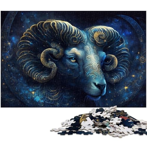 Puzzle für Erwachsene, 1000 Teile, Galaxie-Widder-Puzzle, Quizspiel, ganze Familie, Größe 38 x 26 cm Puzzle für Erwachsene, 1000 Teile, Galaxie-Widder-Puzzle, Quizspiel, ganze Familie, Größe 38 x 26 cm von LLONGKT