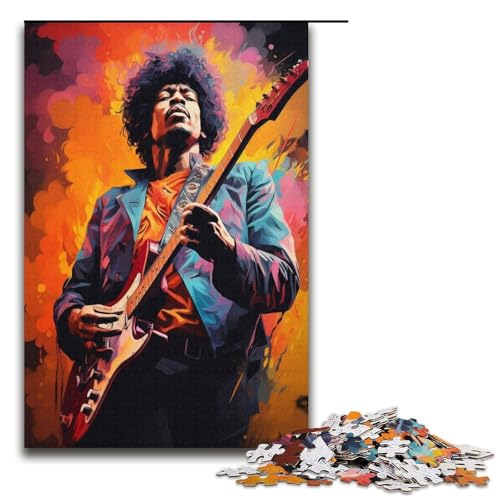 Puzzle für Erwachsene, 1000 Teile, Gitarrenspieler-Spielzeug, Lernspiele, Stressabbau, lustiges Geschenk, Größe 38 x 26 cm Puzzle für Erwachsene, 1000 Teile, Gitarrenspieler-Spielzeug, Lernspiele, Stressabbau, lustiges Geschenk, Größe 38 x 26 cm von LLONGKT
