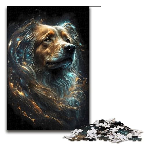 Puzzle für Erwachsene, 1000 Teile, Golden Retriever-Hunde-Puzzle – anspruchsvolles Spiel, tolles Geschenk für Spiele, geeignet für und Jugendliche ab 14 Jahren, Größe 50 x 75 cm Puzzle für Erwachsene, 1000 Teile, Golden Retriever-Hunde-Puzzle – anspruchsvolles Spiel, tolles Geschenk für Spiele, geeignet für und Jugendliche ab 14 Jahren, Größe 50 x 75 cm von LLONGKT