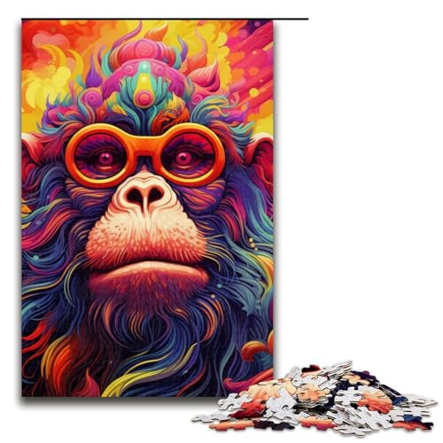 Puzzle für Erwachsene, 1000 Teile, Gorillas-Spielzeug, Denkspiel, einzigartiges Herausforderungsspiel, Größe 50 x 75 cm Puzzle für Erwachsene, 1000 Teile, Gorillas-Spielzeug, Denkspiel, einzigartiges Herausforderungsspiel, Größe 50 x 75 cm von LLONGKT