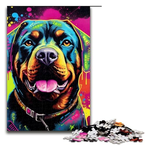 Puzzle für Erwachsene, 1000 Teile, Graffiti-Malerei, Hunde-Puzzle – anspruchsvolles Spiel, tolles Geschenk für Spiele, geeignet für und Jugendliche ab 14 Jahren, Größe 50 x 75 cm Puzzle für Erwachsene, 1000 Teile, Graffiti-Malerei, Hunde-Puzzle – anspruchsvolles Spiel, tolles Geschenk für Spiele, geeignet für und Jugendliche ab 14 Jahren, Größe 50 x 75 cm von LLONGKT