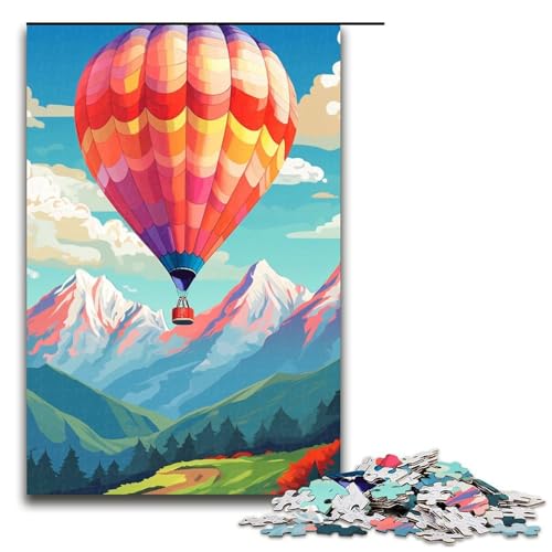 Puzzle für Erwachsene, 1000 Teile, Heißluftballon mit Bergen, Lernspielzeug, geeignet für Paare, Größe 50 x 75 cm Puzzle für Erwachsene, 1000 Teile, Heißluftballon mit Bergen, Lernspielzeug, geeignet für Paare, Größe 50 x 75 cm von LLONGKT