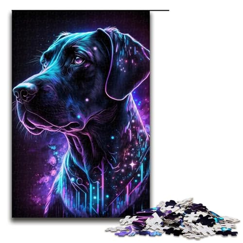 Puzzle für Erwachsene, 1000 Teile, Hunde-Puzzle, Spielzeug zum Stressabbau, schwierige Herausforderung, Größe 50 x 75 cm Puzzle für Erwachsene, 1000 Teile, Hunde-Puzzle, Spielzeug zum Stressabbau, schwierige Herausforderung, Größe 50 x 75 cm von LLONGKT