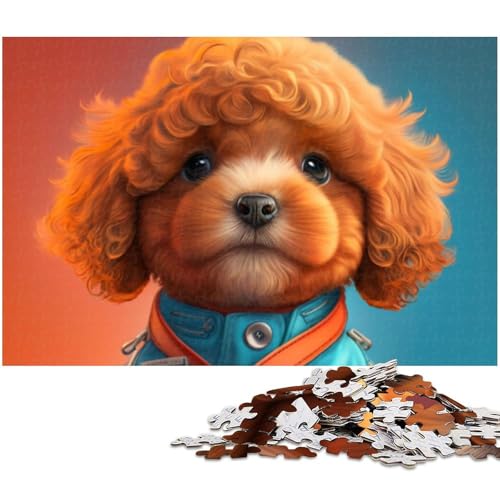Puzzle für Erwachsene, 1000 Teile, Hundegesicht, Cackapoo-Puzzle, Eltern-Kind-Interaktion, geeignet für Jugendliche ab 14 Jahren von LLONGKT