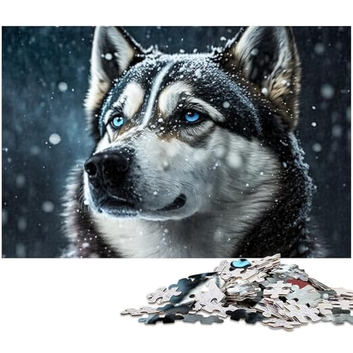 Puzzle für Erwachsene, 1000 Teile, Husky-Puzzle, Denkspiel, Spaß für zu Hause, Aktivitäten, Geburtstagsgeschenk, Reisegeschenk, Größe 38 x 26 cm Puzzle für Erwachsene, 1000 Teile, Husky-Puzzle, Denkspiel, Spaß für zu Hause, Aktivitäten, Geburtstagsgeschenk, Reisegeschenk, Größe 38 x 26 cm von LLONGKT