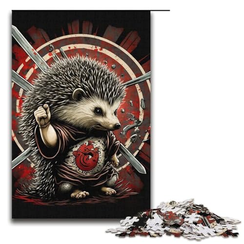 Puzzle für Erwachsene, 1000 Teile, Igel, Tier, Spaß für zu Hause, Aktivitäten, Geburtstagsgeschenk, Reisegeschenk, Größe 38 x 26 cm Puzzle für Erwachsene, 1000 Teile, Igel, Tier, Spaß für zu Hause, Aktivitäten, Geburtstagsgeschenk, Reisegeschenk, Größe 38 x 26 cm von LLONGKT