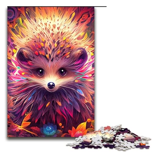 Puzzle für Erwachsene, 1000 Teile, Igel-Spielzeug, Lernspiele, Stressabbau, tolles Geschenk (Größe 50 x 75 cm) von LLONGKT