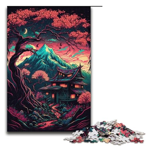 Puzzle für Erwachsene, 1000 Teile, Japan-Bergpuzzle – anspruchsvolles Spiel, Größe 38 x 26 cm Puzzle für Erwachsene, 1000 Teile, Japan-Bergpuzzle – anspruchsvolles Spiel, Größe 38 x 26 cm von LLONGKT
