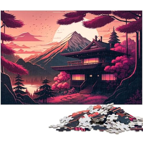 Puzzle für Erwachsene, 1000 Teile, Japanisches Tempel-Puzzle, Denkspiel, Spaß für zu Hause, Aktivitäten, Geburtstagsgeschenk, Reisegeschenk, Größe 50 x 75 cm Puzzle für Erwachsene, 1000 Teile, Japanisches Tempel-Puzzle, Denkspiel, Spaß für zu Hause, Aktivitäten, Geburtstagsgeschenk, Reisegeschenk, Größe 50 x 75 cm von LLONGKT