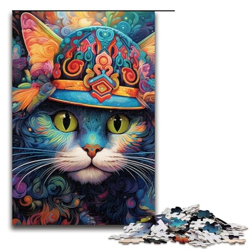 Puzzle für Erwachsene, 1000 Teile, Katzenspielzeug, Denkspiel, einzigartiges Herausforderungsspiel, Größe 50 x 75 cm Puzzle für Erwachsene, 1000 Teile, Katzenspielzeug, Denkspiel, einzigartiges Herausforderungsspiel, Größe 50 x 75 cm von LLONGKT