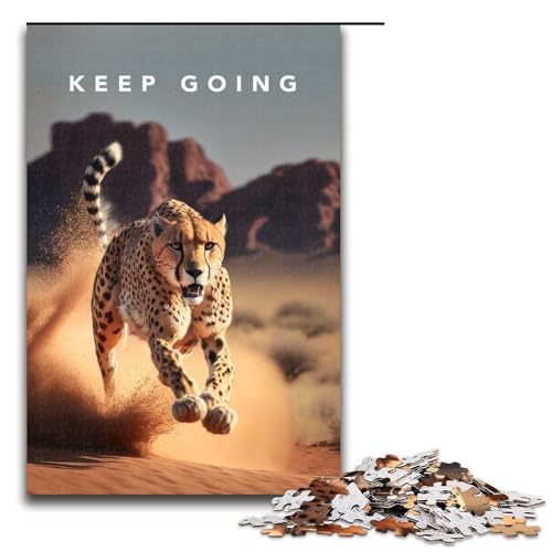 Puzzle für Erwachsene, 1000 Teile, Keep-Go-Motivation, unmögliches Puzzle, Lernspiel für Geburtstag, Weihnachten, Größe 50 x 75 cm Puzzle für Erwachsene, 1000 Teile, Keep-Go-Motivation, unmögliches Puzzle, Lernspiel für Geburtstag, Weihnachten, Größe 50 x 75 cm von LLONGKT