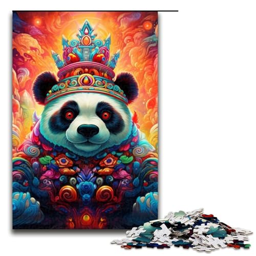 Puzzle für Erwachsene, 1000 Teile, King Panda Toy, Denkspiel, einzigartiges Herausforderungsspiel, Größe 50 x 75 cm Puzzle für Erwachsene, 1000 Teile, King Panda Toy, Denkspiel, einzigartiges Herausforderungsspiel, Größe 50 x 75 cm von LLONGKT