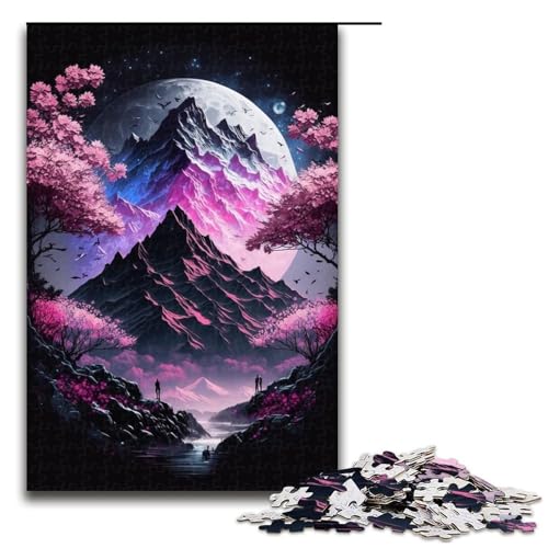 Puzzle für Erwachsene, 1000 Teile, Kirschblüten-Berg, Spaß für die ganze Familie, Puzzle zum Stressabbau, schwierige Herausforderung für Teenager ab 14 Jahren, Größe 50 x 75 cm Puzzle für Erwachsene, 1000 Teile, Kirschblüten-Berg, Spaß für die ganze Familie, Puzzle zum Stressabbau, schwierige Herausforderung für Teenager ab 14 Jahren, Größe 50 x 75 cm von LLONGKT