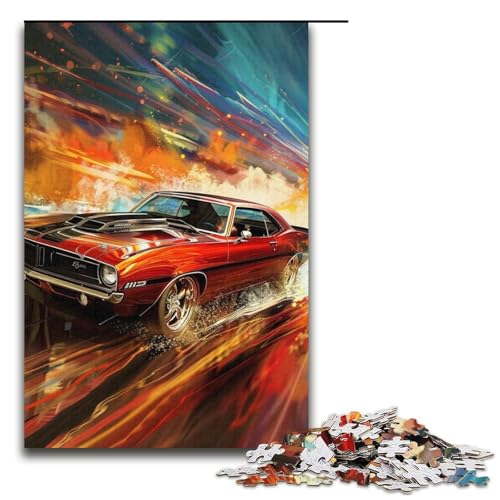 Puzzle für Erwachsene, 1000 Teile, Klassische Graffiti-Sportwagen-Puzzles für Karton, Lernspiel, Herausforderungsspielzeug, Größe 38 x 26 cm Puzzle für Erwachsene, 1000 Teile, Klassische Graffiti-Sportwagen-Puzzles für Karton, Lernspiel, Herausforderungsspielzeug, Größe 38 x 26 cm von LLONGKT