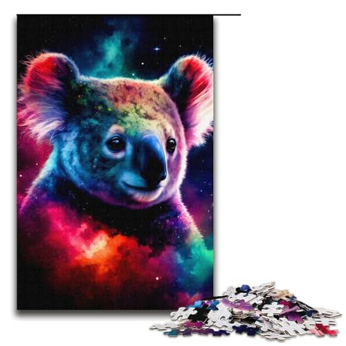 Puzzle für Erwachsene, 1000 Teile, Koala-Puzzle, Spielzeug zum Stressabbau, schwierige Herausforderung, Größe 38 x 26 cm von LLONGKT