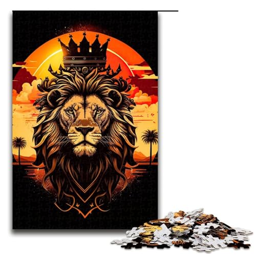 Puzzle für Erwachsene, 1000 Teile, König der Löwen, Lernspiele für Zuhause, DIY-Spielzeug, Lernspiel für Geburtstag, Weihnachten, Größe 50 x 75 cm Puzzle für Erwachsene, 1000 Teile, König der Löwen, Lernspiele für Zuhause, DIY-Spielzeug, Lernspiel für Geburtstag, Weihnachten, Größe 50 x 75 cm von LLONGKT