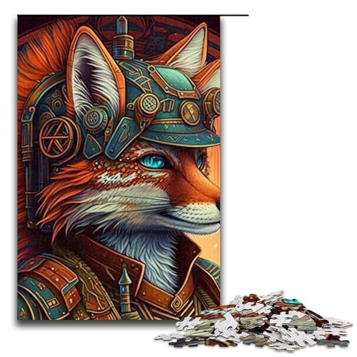 Puzzle für Erwachsene, 1000 Teile, Kriegerfuchs, Familiendekoration, Größe 50 x 75 cm Puzzle für Erwachsene, 1000 Teile, Kriegerfuchs, Familiendekoration, Größe 50 x 75 cm von LLONGKT