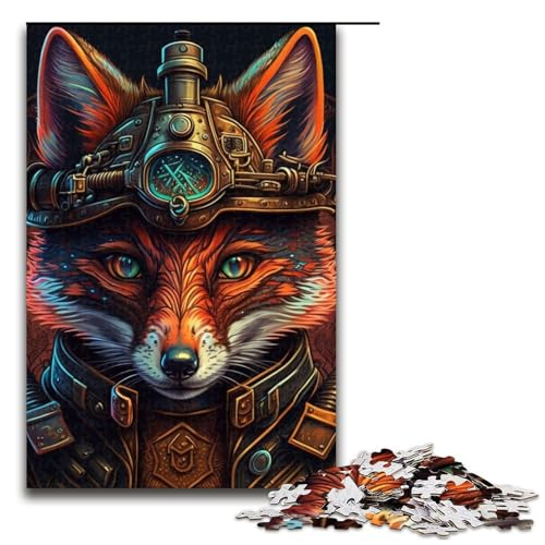 Puzzle für Erwachsene, 1000 Teile, Kriegerfuchs-Puzzle, Lernpuzzle für die Heimdekoration, Größe 50 x 75 cm von LLONGKT
