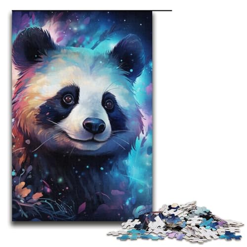 Puzzle für Erwachsene, 1000 Teile, Kunst-Tier-Panda-Puzzle – anspruchsvolles Spiel, tolles Geschenk für Spiele, geeignet für und Jugendliche ab 14 Jahren, Größe 38 x 26 cm von LLONGKT