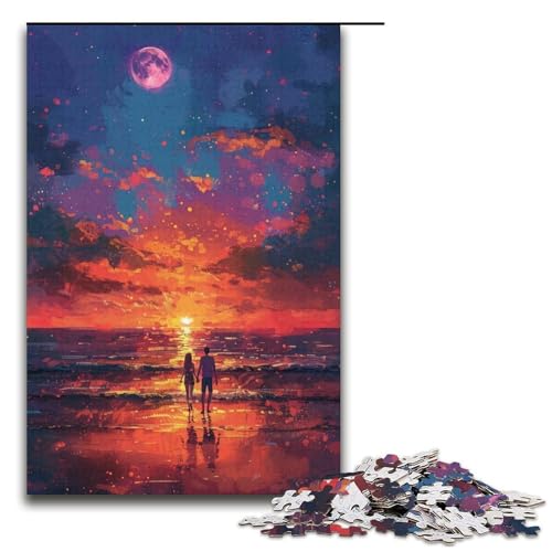 Puzzle für Erwachsene, 1000 Teile, Landschaft im japanischen Stil, Denksportaufgabe für die Weihnachtswunschliste mit Weihnachtsmann, Größe 38 x 26 cm von LLONGKT