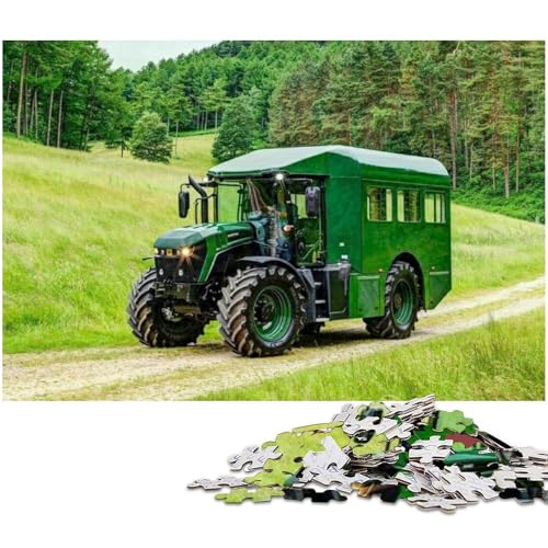 Puzzle für Erwachsene, 1000 Teile, Landwirtschaftswerkzeuge, Traktoren, Puzzle-Quizspiel, ganze Familie, Größe 50 x 75 cm von LLONGKT