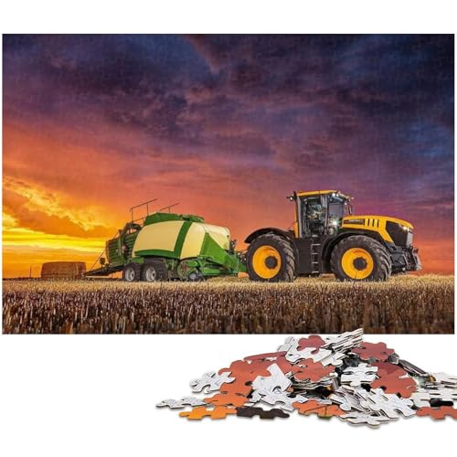 Puzzle für Erwachsene, 1000 Teile, Landwirtschaftswerkzeuge, Traktoren, Puzzle-Quizspiel, ganze Familie, Größe 50 x 75 cm Puzzle für Erwachsene, 1000 Teile, Landwirtschaftswerkzeuge, Traktoren, Puzzle-Quizspiel, ganze Familie, Größe 50 x 75 cm von LLONGKT