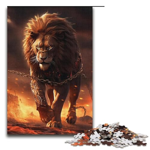Puzzle für Erwachsene, 1000 Teile, Löwen-Puzzle, Eltern-Kind-Interaktion, geeignet für Jugendliche ab 14 Jahren von LLONGKT