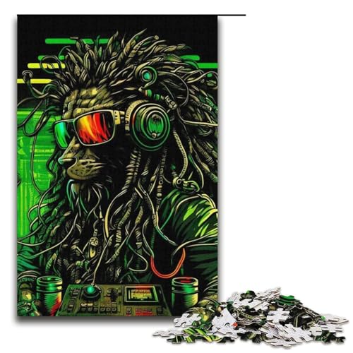 Puzzle für Erwachsene, 1000 Teile, Löwen-Puzzle – anspruchsvolles Spiel, tolles Geschenk für Spiele, geeignet für Kinder und Jugendliche ab 14 Jahren, Größe 38 x 26 cm Puzzle für Erwachsene, 1000 Teile, Löwen-Puzzle – anspruchsvolles Spiel, tolles Geschenk für Spiele, geeignet für Kinder und Jugendliche ab 14 Jahren, Größe 38 x 26 cm von LLONGKT