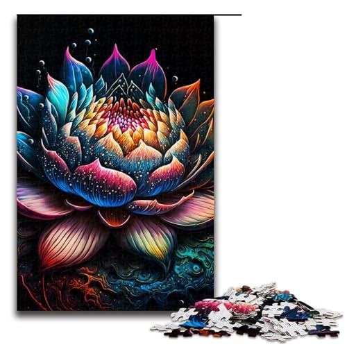 Puzzle für Erwachsene, 1000 Teile, Lotusblumenkunst, Lernspiele für Zuhause, DIY-Spielzeug, Lernspiel für Geburtstag, Weihnachten, Größe 50 x 75 cm Puzzle für Erwachsene, 1000 Teile, Lotusblumenkunst, Lernspiele für Zuhause, DIY-Spielzeug, Lernspiel für Geburtstag, Weihnachten, Größe 50 x 75 cm von LLONGKT