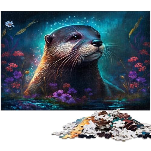 Puzzle für Erwachsene, 1000 Teile, Magic Otter Puzzle, Denkspiel, Spaß für zu Hause, Aktivitäten, Geburtstagsgeschenk, Reisegeschenk, Größe 38 x 26 cm Puzzle für Erwachsene, 1000 Teile, Magic Otter Puzzle, Denkspiel, Spaß für zu Hause, Aktivitäten, Geburtstagsgeschenk, Reisegeschenk, Größe 38 x 26 cm von LLONGKT