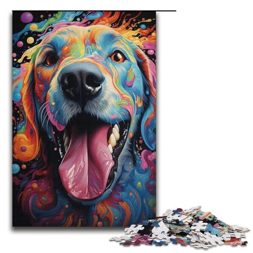 Puzzle für Erwachsene, 1000 Teile, Malen, Farbe, Hunde-Puzzle – anspruchsvolles Spiel, Größe 38 x 26 cm Puzzle für Erwachsene, 1000 Teile, Malen, Farbe, Hunde-Puzzle – anspruchsvolles Spiel, Größe 38 x 26 cm von LLONGKT