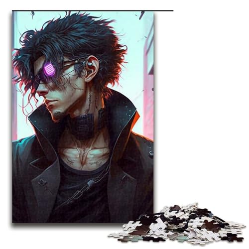 Puzzle für Erwachsene, 1000 Teile, Mechanischer Junge, Familiendekoration, Größe 50 x 75 cm von LLONGKT