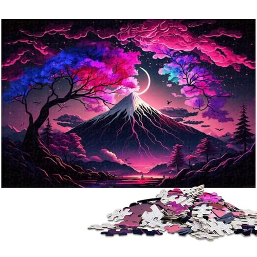 Puzzle für Erwachsene, 1000 Teile, Mount Fuji, jedes Teil ist einzigartig – anspruchsvolles, unterhaltsames Familienspiel, Größe 38 x 26 cm von LLONGKT