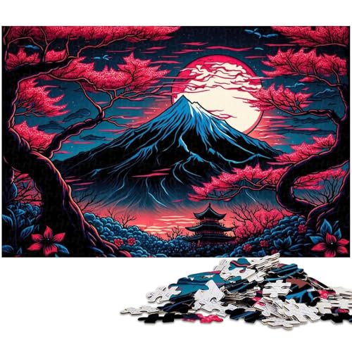 Puzzle für Erwachsene, 1000 Teile, Mount Fuji-Puzzle-Quizspiel, ganze Familie, Größe 50 x 75 cm Puzzle für Erwachsene, 1000 Teile, Mount Fuji-Puzzle-Quizspiel, ganze Familie, Größe 50 x 75 cm von LLONGKT