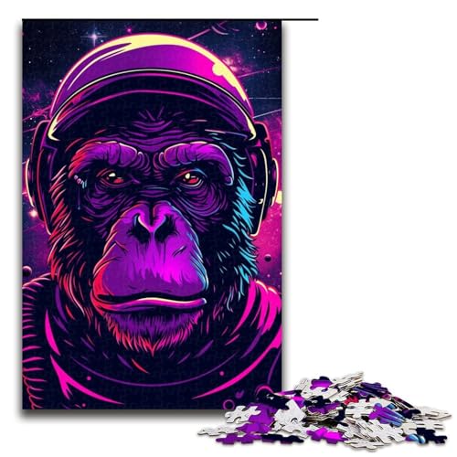 Puzzle für Erwachsene, 1000 Teile, Musik-AFFE, Puzzle zum Lernen, pädagogisch wertvolles lustiges Geschenk, Größe 50 x 75 cm von LLONGKT