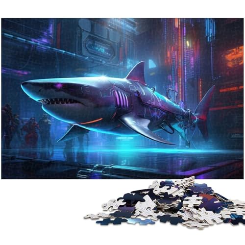 Puzzle für Erwachsene, 1000 Teile, Neon Predator, Eltern-Kind-Interaktion, geeignet für Jugendliche ab 14 Jahren von LLONGKT