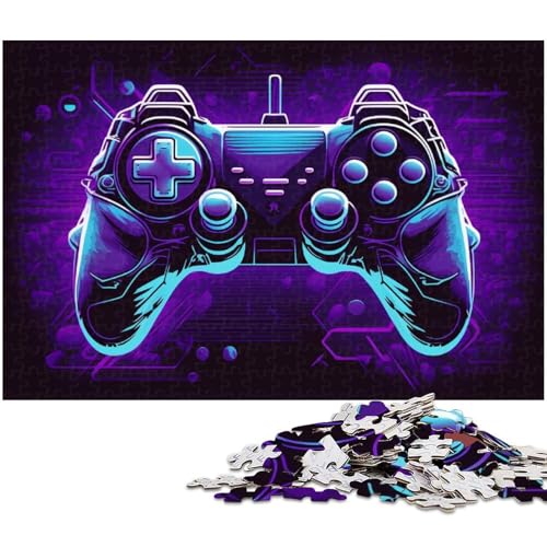 Puzzle für Erwachsene, 1000 Teile, Neon-Retro-Spiele, Puzzle, Lernen, Lernspielzeug, Familienspiele, Größe 50 x 75 cm von LLONGKT
