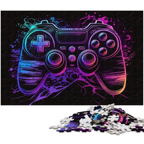Puzzle für Erwachsene, 1000 Teile, Neon-Retro-Spiele, anspruchsvolles Spiel, ganze Familie, Größe 50 x 75 cm von LLONGKT