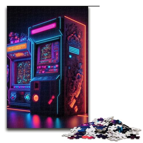 Puzzle für Erwachsene, 1000 Teile, Neon-Spiel, Holzpuzzle, Heimdekoration, Größe 50 x 75 cm Puzzle für Erwachsene, 1000 Teile, Neon-Spiel, Holzpuzzle, Heimdekoration, Größe 50 x 75 cm von LLONGKT