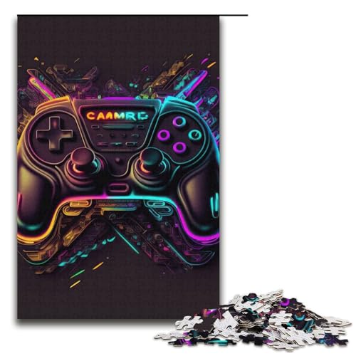 Puzzle für Erwachsene, 1000 Teile, Neon-Spiel, Puzzlespielzeug, Lernspiel für Geburtstage, Weihnachten, für Jugendliche ab 14 Jahren, Größe 38 x 26 cm Puzzle für Erwachsene, 1000 Teile, Neon-Spiel, Puzzlespielzeug, Lernspiel für Geburtstage, Weihnachten, für Jugendliche ab 14 Jahren, Größe 38 x 26 cm von LLONGKT