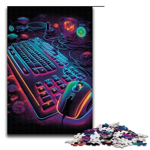 Puzzle für Erwachsene, 1000 Teile, Neon-Spiele, Puzzle-Spielzeug, Stressabbau, schwierige Herausforderung, Größe 50 x 75 cm Puzzle für Erwachsene, 1000 Teile, Neon-Spiele, Puzzle-Spielzeug, Stressabbau, schwierige Herausforderung, Größe 50 x 75 cm von LLONGKT