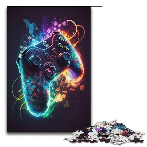 Puzzle für Erwachsene, 1000 Teile, Neon-Spiele, Puzzle für Lernspiele, Herausforderung, Spielzeug, Geschenk für die ganze Familie (Größe 38 x 26 cm) von LLONGKT