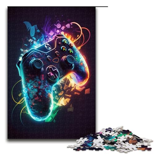 Puzzle für Erwachsene, 1000 Teile, Neon-Spiele, Puzzle für Lernspiele, Herausforderung, Spielzeug, Geschenk für die ganze Familie (Größe 50 x 75 cm) von LLONGKT