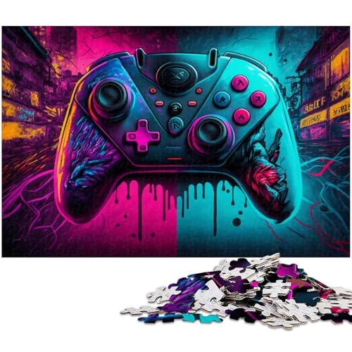 Puzzle für Erwachsene, 1000 Teile, Neon-Spiele, pädagogisches Spielzeug-Puzzle zum Stressabbau, tolles Geschenk für Spiele, Größe 50 x 75 cm Puzzle für Erwachsene, 1000 Teile, Neon-Spiele, pädagogisches Spielzeug-Puzzle zum Stressabbau, tolles Geschenk für Spiele, Größe 50 x 75 cm von LLONGKT