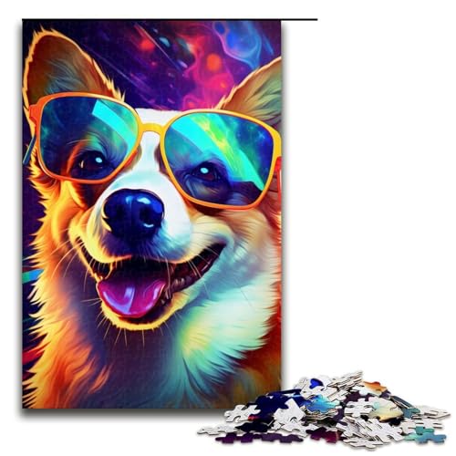 Puzzle für Erwachsene, 1000 Teile, Neonbrille, Corgi, Lernspiele für Zuhause, DIY-Spielzeug, Lernspiel für Geburtstag, Weihnachten, Größe 50 x 75 cm Puzzle für Erwachsene, 1000 Teile, Neonbrille, Corgi, Lernspiele für Zuhause, DIY-Spielzeug, Lernspiel für Geburtstag, Weihnachten, Größe 50 x 75 cm von LLONGKT