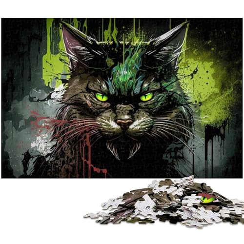 Puzzle für Erwachsene, 1000 Teile, Neonkatzen-Puzzle, Quizspiel, ganze Familie, Größe 50 x 75 cm Puzzle für Erwachsene, 1000 Teile, Neonkatzen-Puzzle, Quizspiel, ganze Familie, Größe 50 x 75 cm von LLONGKT
