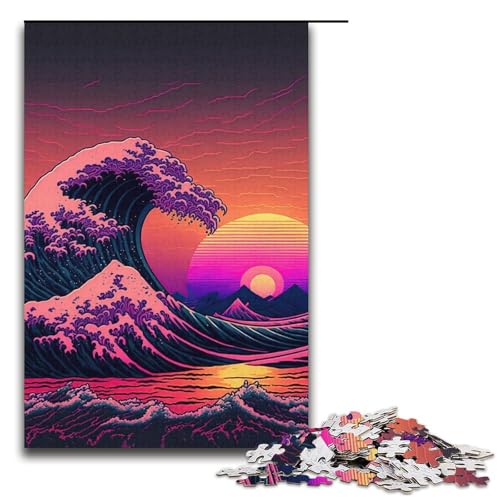 Puzzle für Erwachsene, 1000 Teile, Ozeanwelle, Japan, Lernspiele für Zuhause, DIY-Spielzeug, Lernspiel für Geburtstag, Weihnachten, Größe 38 x 26 cm Puzzle für Erwachsene, 1000 Teile, Ozeanwelle, Japan, Lernspiele für Zuhause, DIY-Spielzeug, Lernspiel für Geburtstag, Weihnachten, Größe 38 x 26 cm von LLONGKT