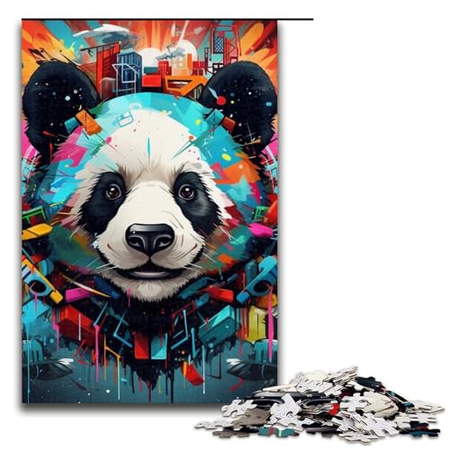 Puzzle für Erwachsene, 1000 Teile, Panda-Puzzle, Eltern-Kind-Interaktion, geeignet für Jugendliche ab 14 Jahren von LLONGKT